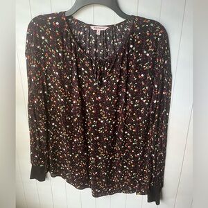 Juicy Couture Black Floral Blouse